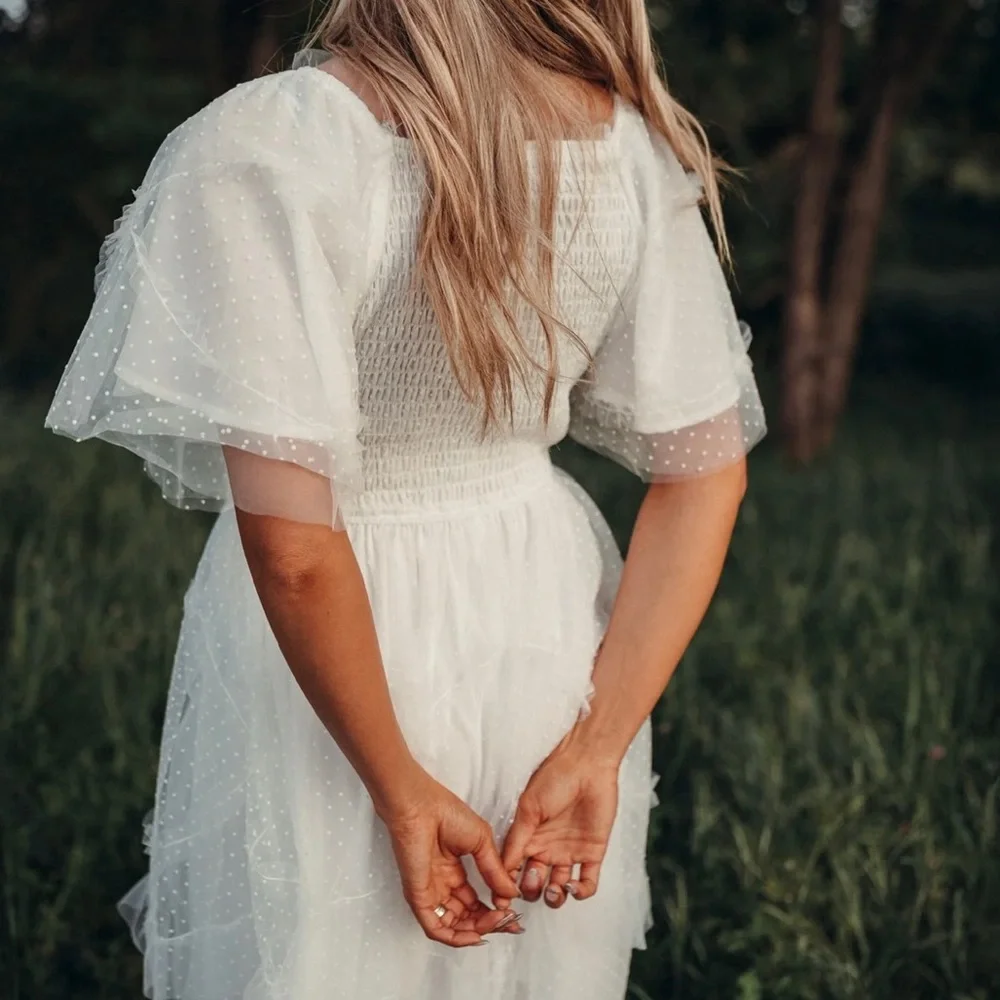 IVORIE KAI Camille white dress Size: SMALL - Picture 3 of 7